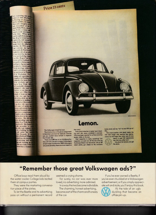 Remember Those Great Volkswagen Ads? (Alfredo Marcantonio, 1982)