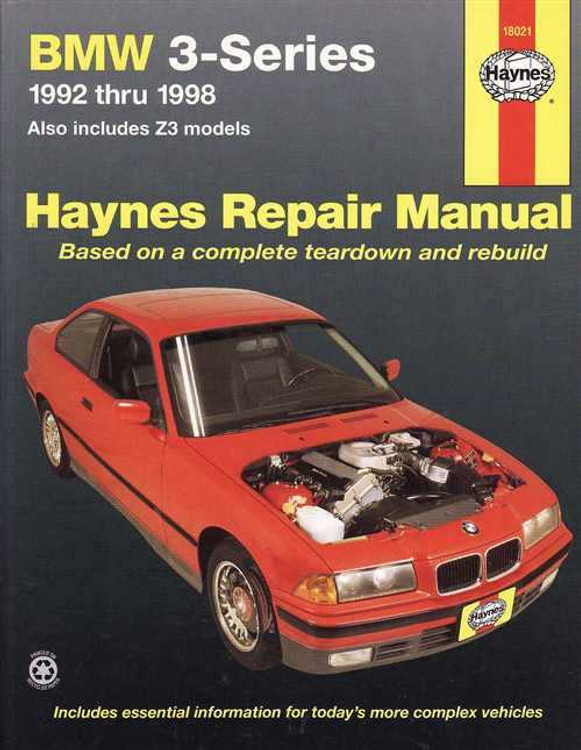 BMW 3-Series E36 1992 - 1998 Workshop Manual