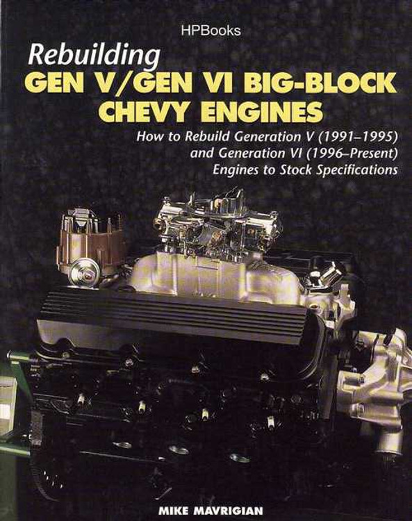 Rebuilding GEN V GEN VI Big-Block Chevy Engines