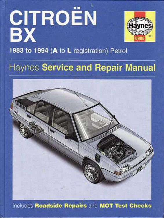 Citroen BX 1983 - 1994 Petrol Workshop Manual