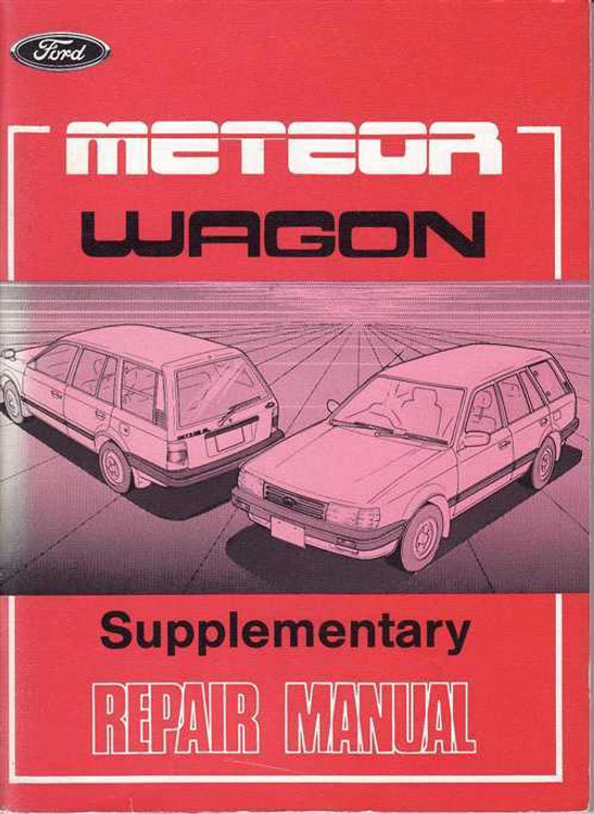 Ford Meteor Wagon Supplementary Workshop Manual