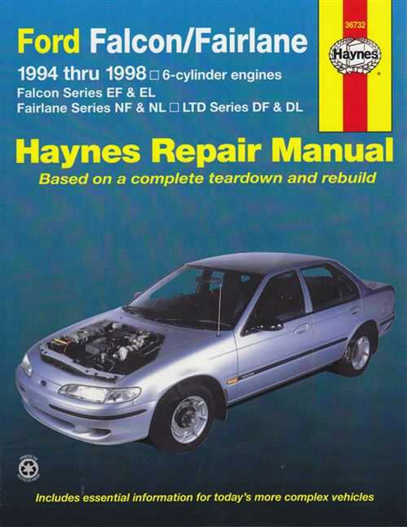 Ford Falcon EF EL, Fairlane NF NL, LTD DF DL 1994 - 1998 Workshop Manual