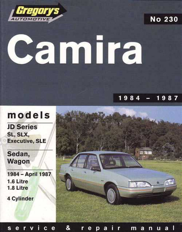 Holden Camira JD Series 1984 - 1987 Workshop Manual