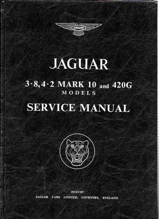 Jaguar 3.8, 4.2 Mark 10 and 420G Workshop Manual