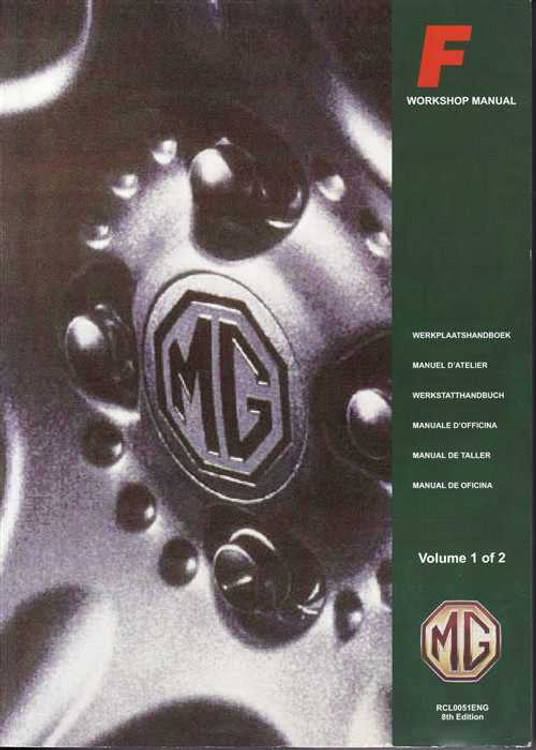 MGF MY 1997 - 2002 Workshop Manual ( 2 Volumes)