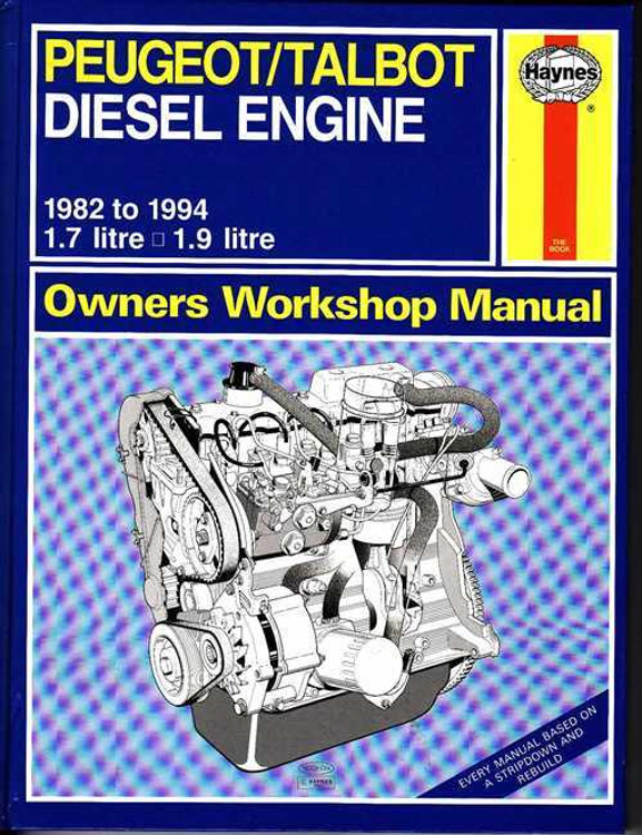 Peugeot / Talbot Diesel Engine 1982 - 1994 Workshop Manual