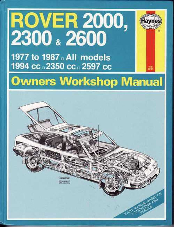 Rover 2000, 2300 &amp; 2600 1977 - 1987 Workshop Manual