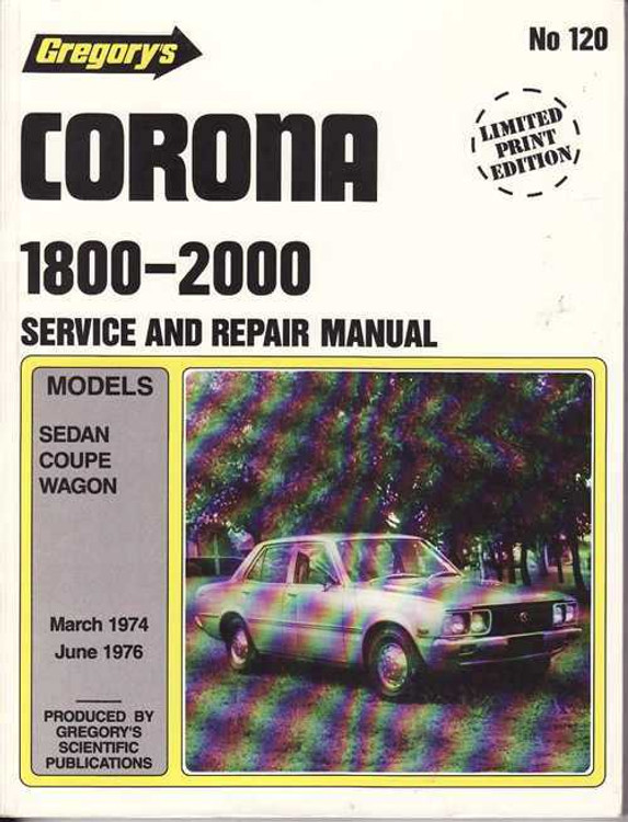 Toyota Corona 1800-2000 1974 - 1976 Workshop Manual