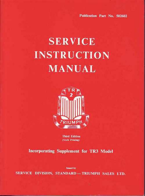 Triumph TR2 &amp; TR3 Workshop Manual