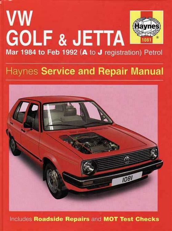 Volkswagen Golf &amp; Jetta (Mk II) 1984 - 1992 Workshop Manual