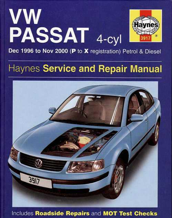 Volkswagen Passat 1996 - 2000 Workshop Manual