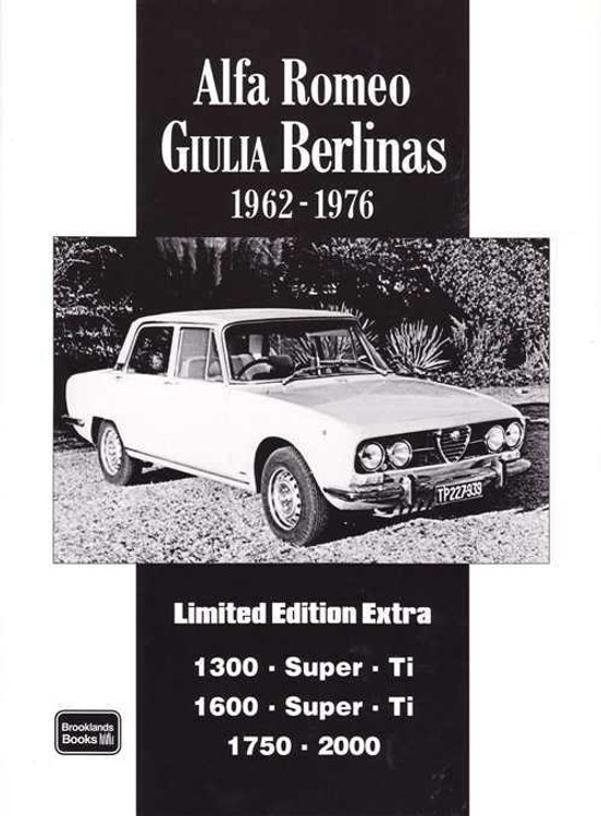 Alfa Romeo Giulia Berlinas Limited Edition Extra 1962 - 1976