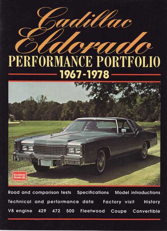 Cadillac Eldorado Performance Portfolio 1967 - 1978