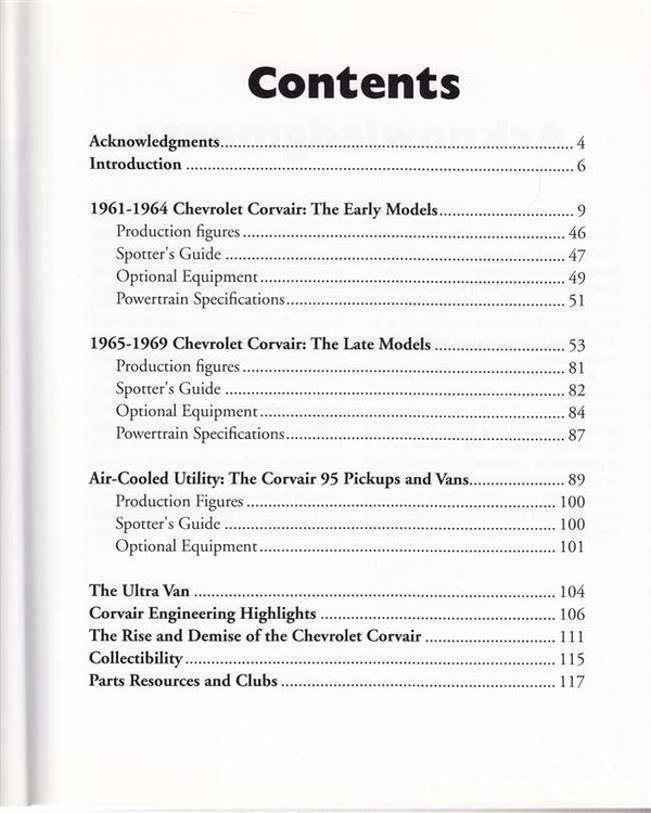 Chevrolet Corvair Photo History Chevrolet Corvair Photo History