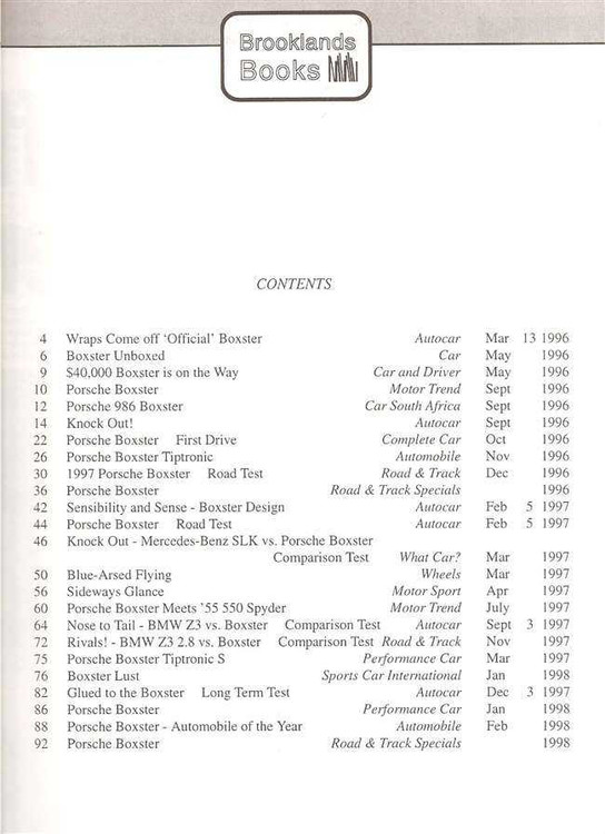 Porsche Boxster Limited Edition Porsche Boxster Limited Edition