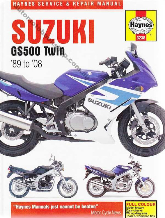 Suzuki GS500, GS500E, GS500F Twin 1989 - 2008 Workshop Manual