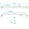 Seachoice Hand Rail-SS-24 38321
