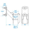 Seachoice Bolt On Tire Carrier 50-53881