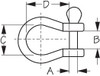Sea-Dog Line Stainless Cast 316 Bow Shackle 147058-1