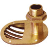 Groco Bronze Scoop T-Hull with Nut G 3/4 Sth-75-W