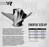 Mercury Racing Enertia Eco XP 3-Blade Stainless Steel, 16" X 16.5", RH 48-8M0110304