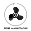 Black Diamond (10" x 8") RH Propeller QA2190R