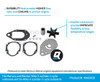 OEM Quicksilver Mercury and Mariner Outboard Impeller Repair Kit 47-19453Q 2