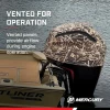 OEM Mercury Vented Splash Cover for 75hp-115hp FourStroke, 115hp Pro XS Outboard Engines, Shoreline Grass Camouflage Camo 8M0243230 