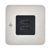 Scanstrut TILE USB-C Interior Charging Socket - 12/24V - Stainless Steel Bezel - SC-TILE-21