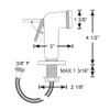 Scandvik Straight Handle Pull Out Sprayer - White w/6' Hose - 10196P