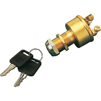 Sea-Dog Line Brass 4-Position Key Switch 420356-1