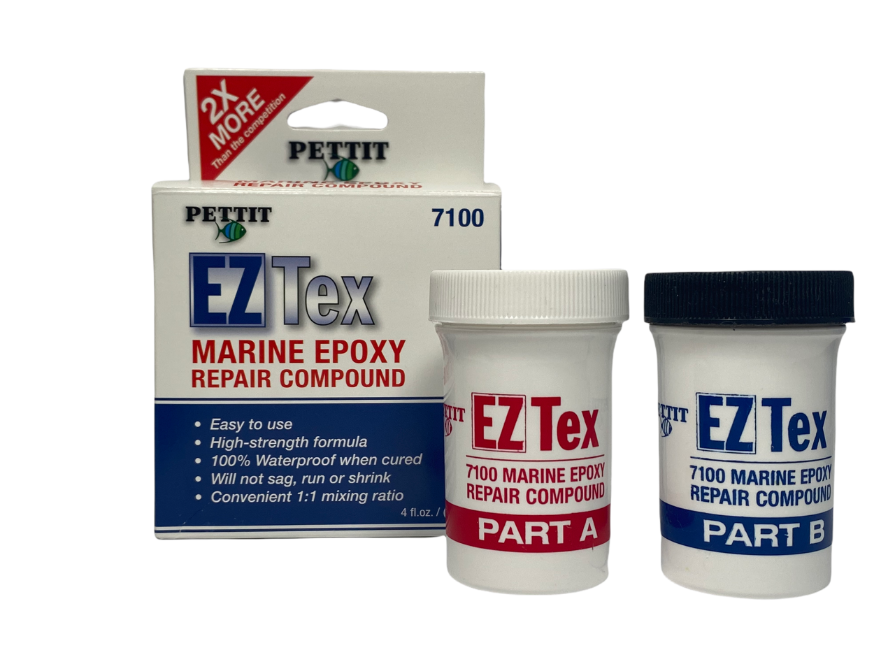 Pettit EZ-Tex Marine Tex Epoxy Repair Compound 710010 710020