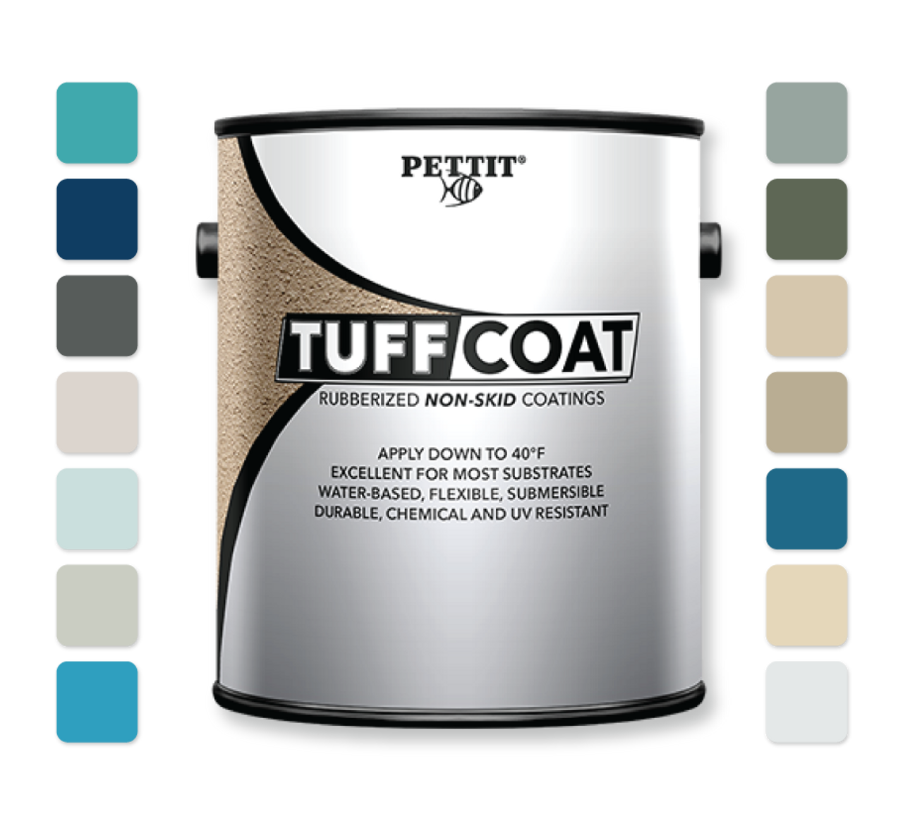 Pettit TUFF COAT Rubberized Non-Skid Deck and Dock Coating ...