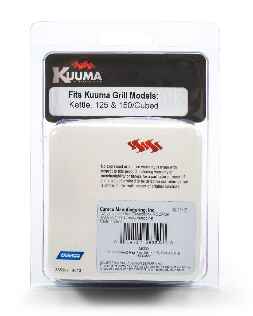 Kuuma LP Gas Regulator for Kettle 125 and Profile 150 Gas Grills