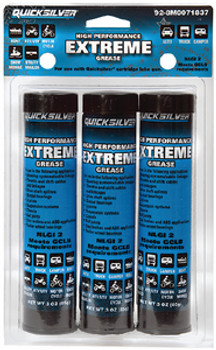 OEM Quicksilver Extreme Grease- 3 Oz- Pack of 3  92-8M0071837