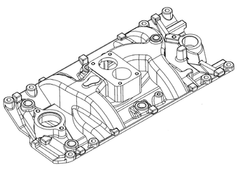 OEM Quicksilver/Mercury Intake Manifold Assembly  860100A1