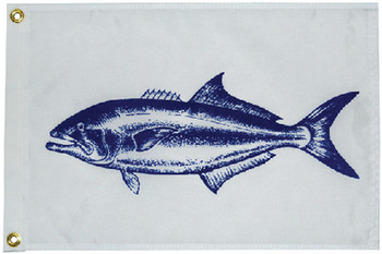 Taylor Flag Blue Fish 12X18 2518