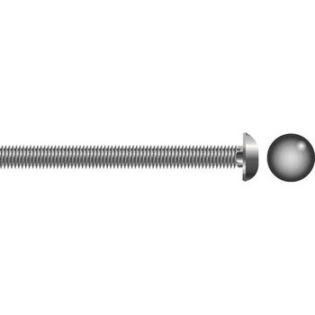 Seachoice 1/4-20 x 1 Carriage Bolt SS 25/Bg Sc1227