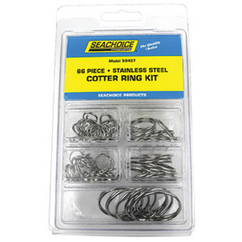 Seachoice Kit 66 Pc SS Cotter Ring Kp5573Sc