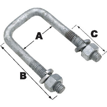 Seachoice Square U 7/16-14X 3-1/16 x 2-13/16 57221