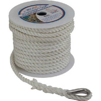 Sea-Dog Line Anchor Line Wh 1/2" x 200' 1/Pk 301116200Wh-1