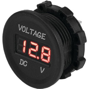 Sea-Dog Line Round Digital Voltage Meter 421615-1