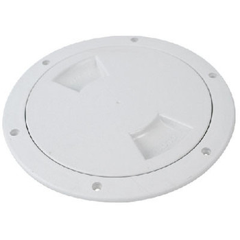 Attwood Marine White 6" Deck Plate 12792-1