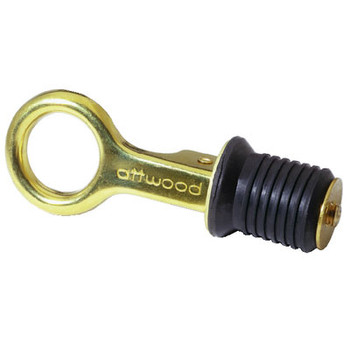 Attwood Marine Drain Plug Brass Snap Handle 7524D1
