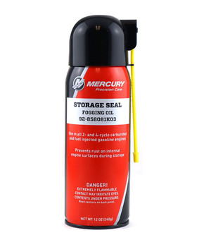OEM Mercury 2 & 4 Cycle Storage Seal Fogging Oil (12oz) Winterize 92-858081K03