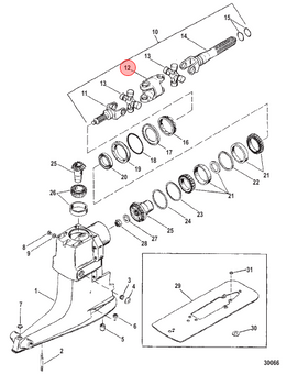 Mercury / Quicksilver YOKE-DOUBLE 393831
