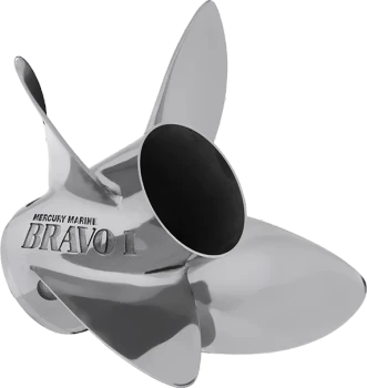 Mercury Racing Bravo 1 FS 4-Blade Stainless Steel, 15.25" X 25", RH 48-8M0064470