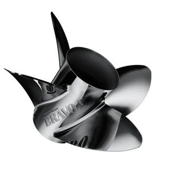 Mercury Racing Bravo 1 Lab Finish 4-Blade Stainless Steel, 15.25" X 25", RH 48-831912L45