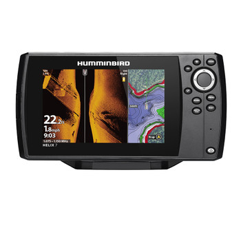 Humminbird HELIX 7 CHIRP MEGA SI Fishfinder/GPS Combo G3 w/Navionics+ & Transom Mount Transducer