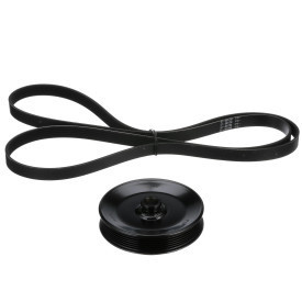 Serpentine Belt and Pulley Kit 8M0150824 - Includes 2,197 mm Long Belt and Replacement Pulley
